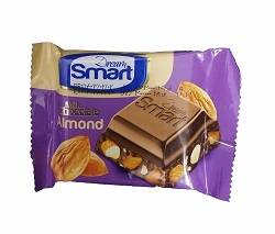 شیرین عسل شکلات مغزدار بادام درختی دریم اسمارت50گرم